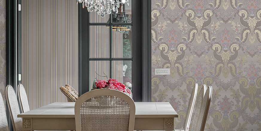 Обои Loymina La Belle Epoque BQ4 012/1 фото в интерьере Обои Loymina La Belle Epoque BQ4 012/1 фото в интерьере